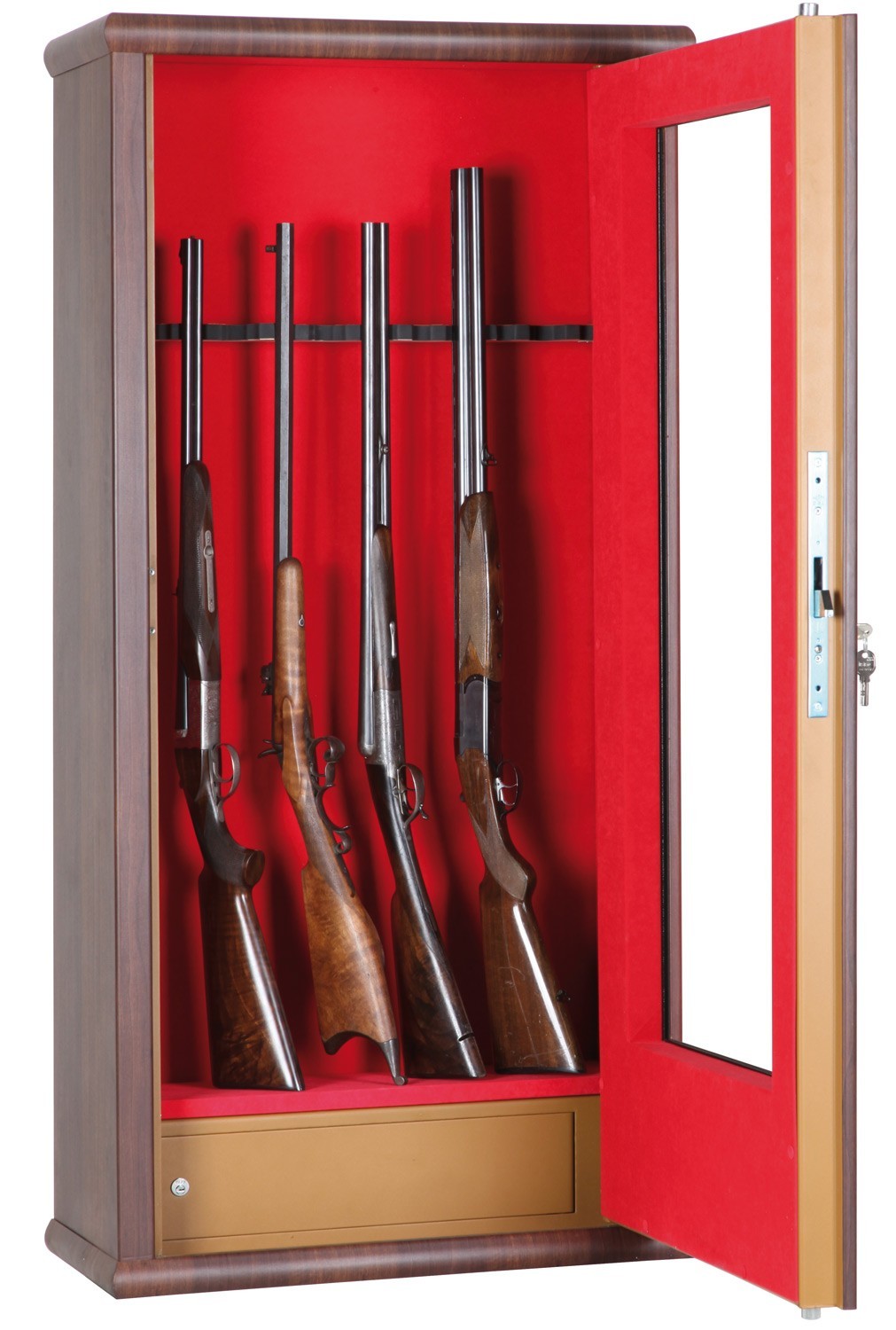Armoire forte Infac Vitrine couleur Bois LV12 / 12 armes ...