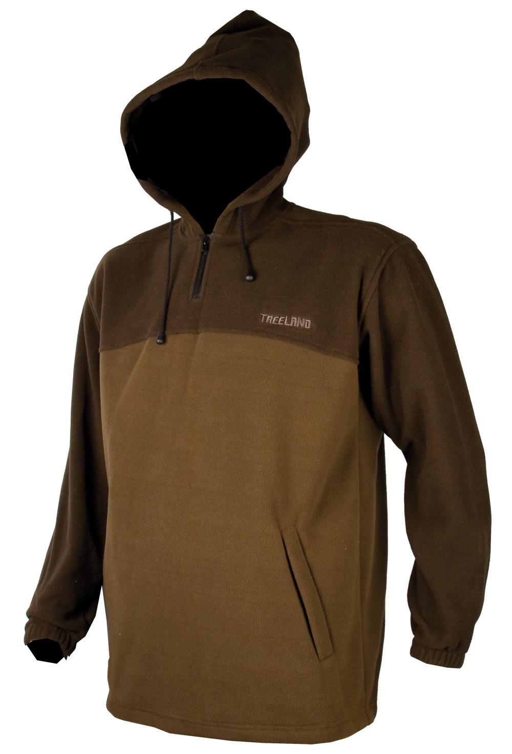 Sweat polaire bicolore marron Treeland T304 - Pulls de ...