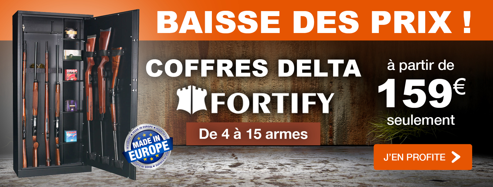 BAISSE DES PRIX / Coffres 4 à 15 armes FORTIFY Delta