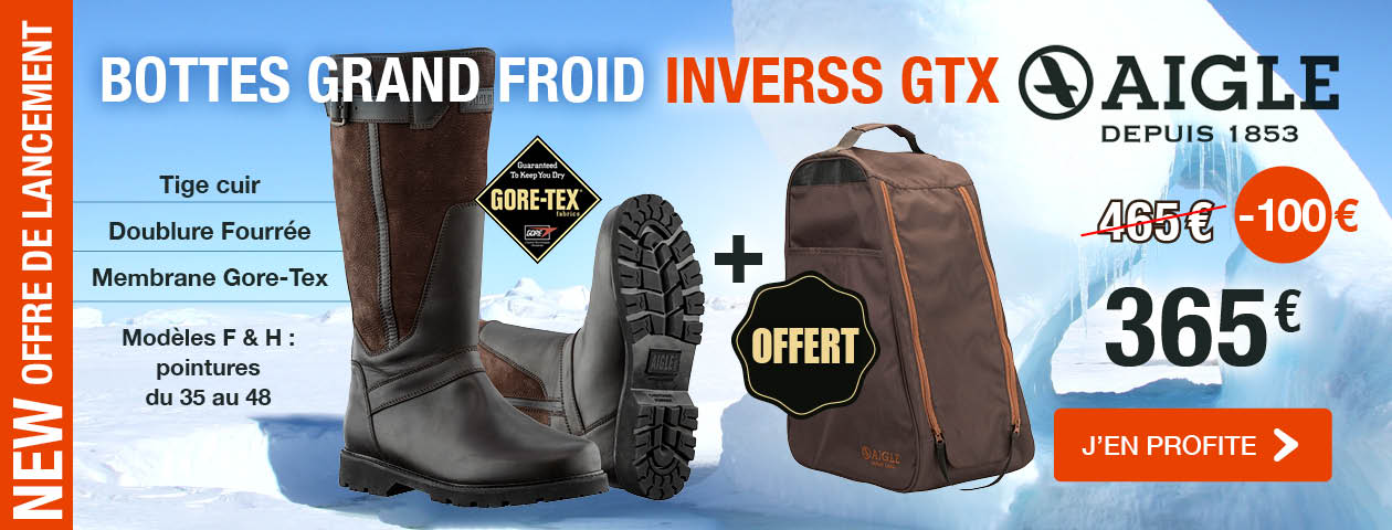 Offre de lancement Bottes AIGLE Inverss GTX