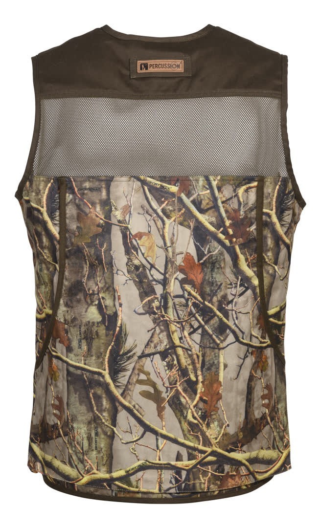 Gilet De Chasse Réversible Chaud Percussion, Motif Camouflage Et Fluo, Neuf