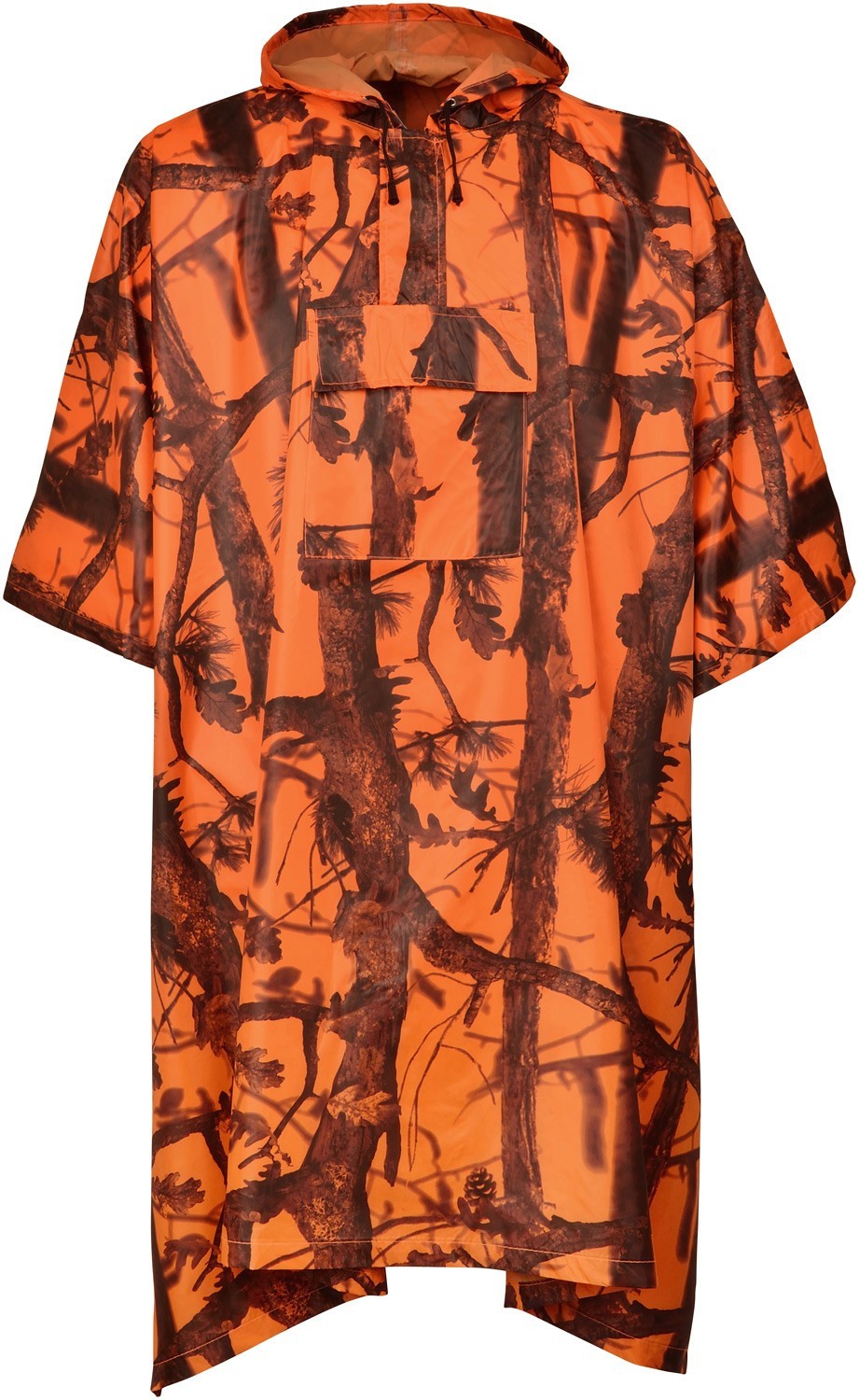 Poncho de pluie Percussion GhostCamo Black Blaze Vetements de pluie Made in Chasse