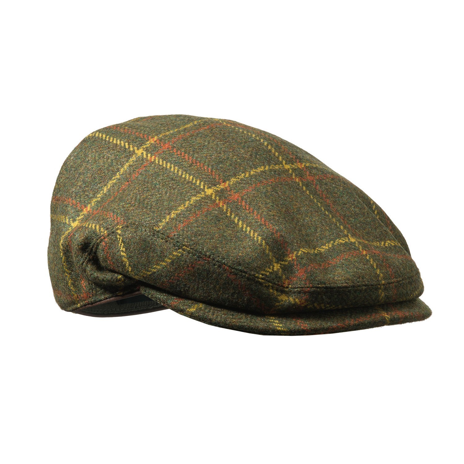 Casquette de chasse Beretta St James - Tweed Vert & Jaune - Chapeaux -  Casquettes de chasse