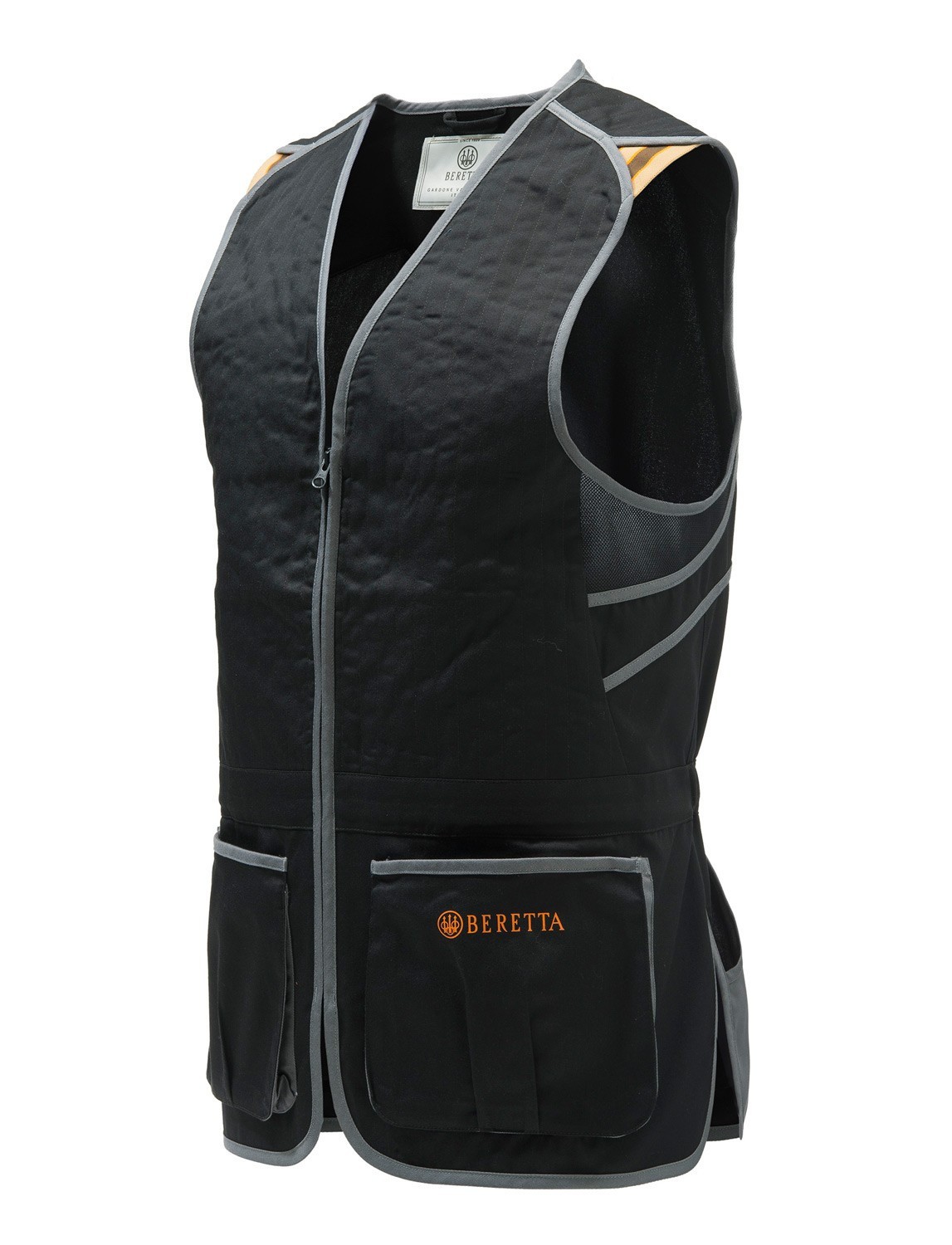 Gilet de tir Beretta Trap Cotton - Noir & Gris - Gilets de tir - ball-trap