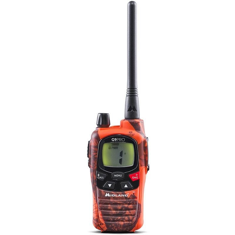 talkie walkie 8 canaux avec lampe torche et batteries et chargeur orange  noir au meilleur prix