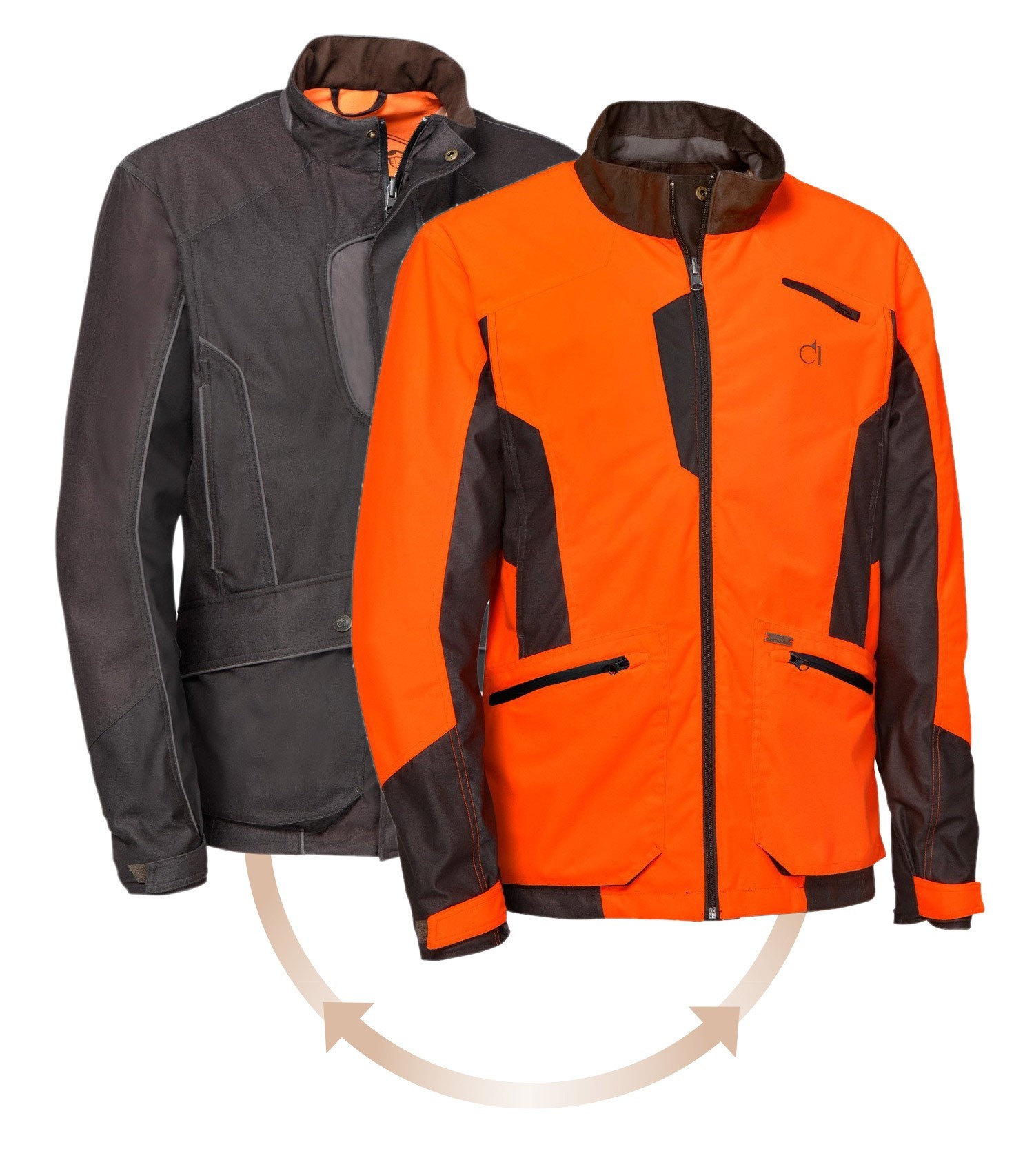 Veste de chasse reversible softshell fox stagunt