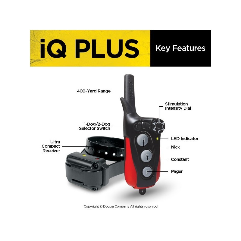 Collier de dressage Dogtra IQ Plus Duo