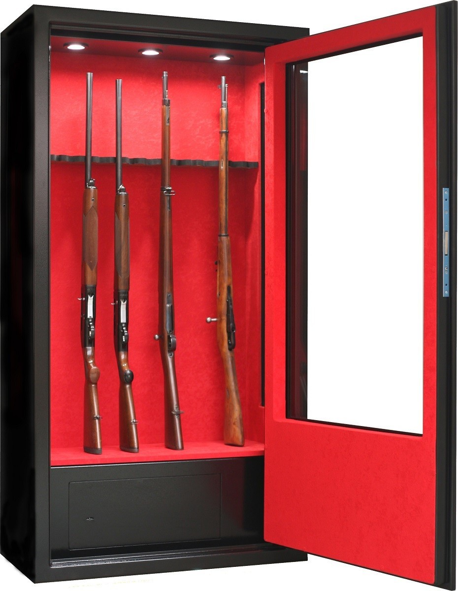 Infac forts 10 forte pour Made armes | in - longues Armoire Vitrine Chasse Coffres / armes V62