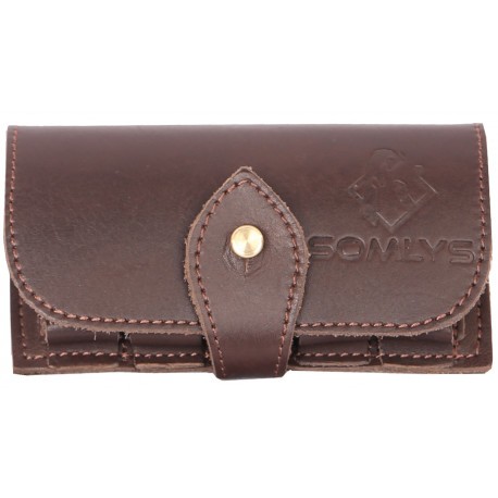 Pochette 5 cartouches Somlys cuir 1209