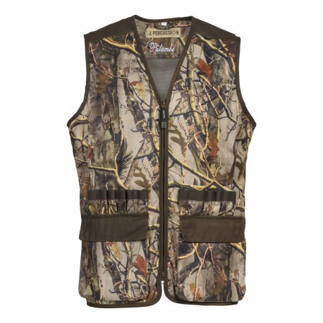 Gilet de chasse Percussion Palombe - GhostCamo Forest Evo