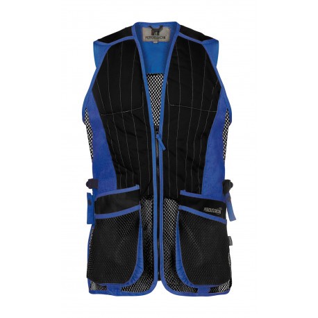 Gilet de ball-trap Percussion Evo - Noir / Bleu