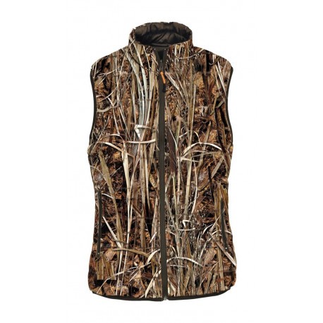 Gilet ouatiné réversible Percussion Warm - Marron / GhostCamo Wet