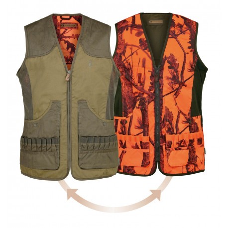 Gilet de chasse Percussion Savane réversible - Taille 2XL