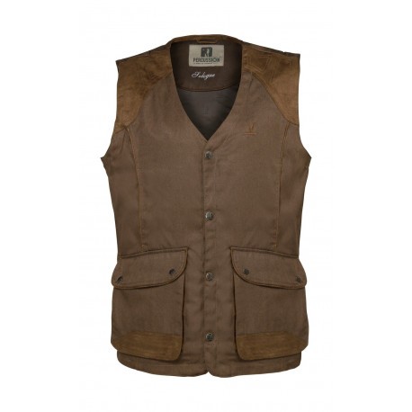 Gilet de chasse Percussion Sologne Marron