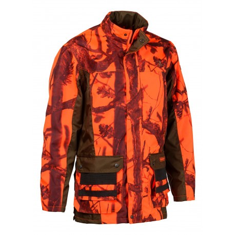 Veste de traque Percussion Renfort Ripstop - Black & Blaze