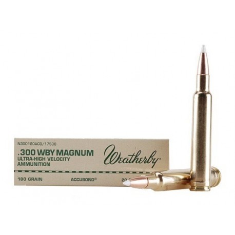 Cartouche Weatherby / cal. 300 Weath. Accubond 11,7 g