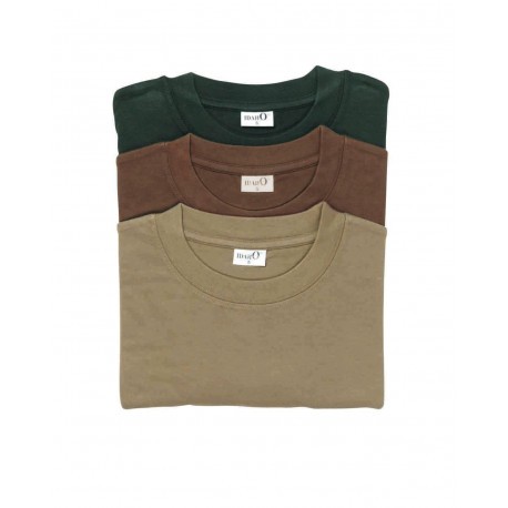 Pack 3 tee-shirts Percussion Kaki - Beige - Marron