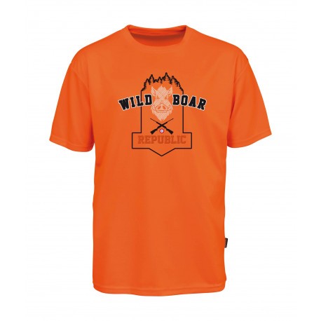 Tee-shirt de chasse Percussion Wild Boar Republic II - Orange