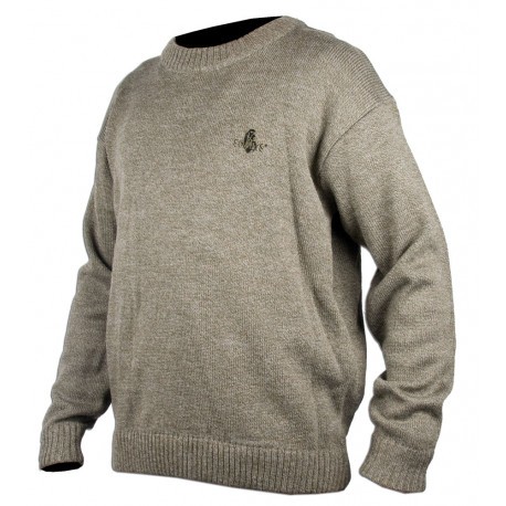 Pull de chasse col rond logo Somlys 154