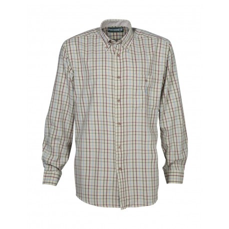 Chemise chasse Percussion carreaux Marron / Bleu