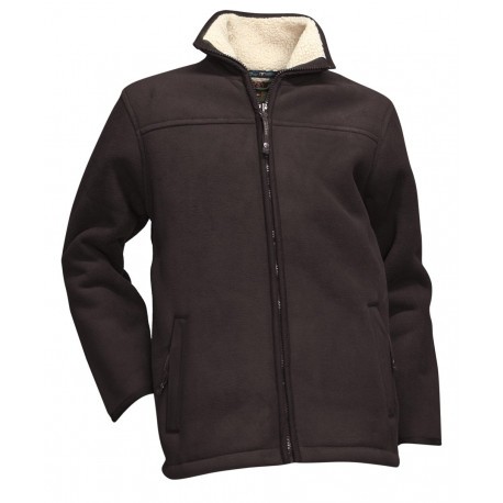 Blouson polaire doublé LMA Ecorce Marron