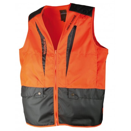 Gilet de chasse anti-ronce Somlys Orange 250N