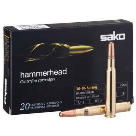 Cartouche Sako / cal. 30-06 Sprg - Hammerhead SP 11,7 g / 180 gr