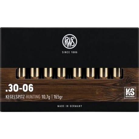 Cartouche RWS / cal. 30-06 Sprg - KS 10,7 g / 165 gr