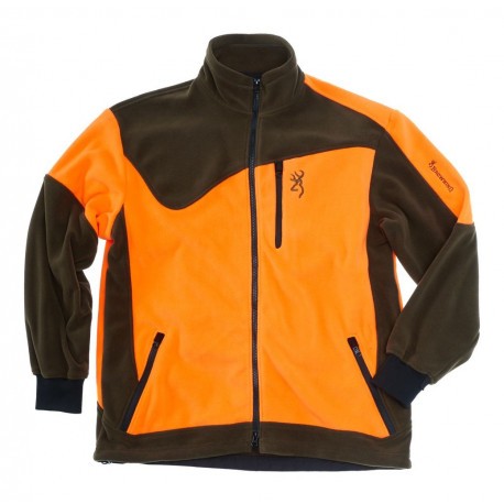 Veste de chasse Powerfleece One Browning Vert/Orange