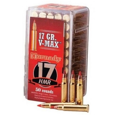 Cartouche Hornady / cal. 17 HMR - V-Max 1,1 g / 17 gr