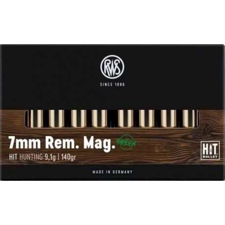 Cartouche RWS / cal. 7 mm Rem. Mag. - HIT 9,10 g / 140 gr