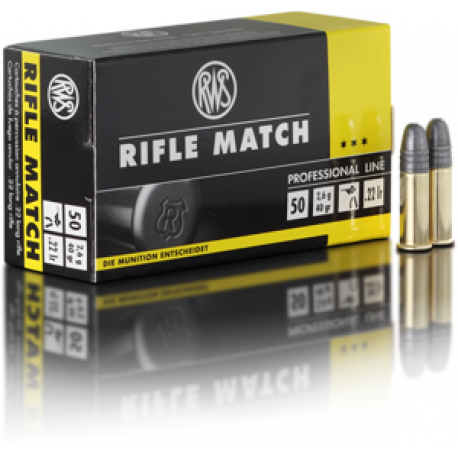 Cartouches 22 LR RWS Rifle Match