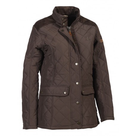 Veste matelassée Femme Percussion Edimbourg - Marron foncé