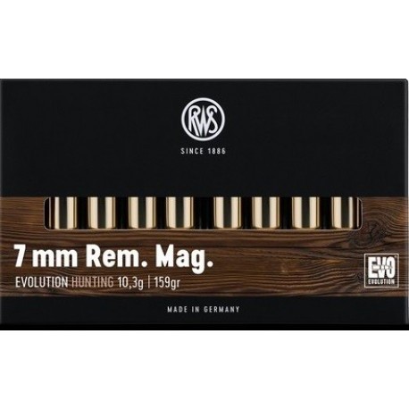 Cartouche RWS / cal. 7mm Rem. Mag. - Evo 10,3 g / 159 gr