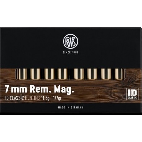 Cartouche RWS / cal. 7mm Rem. Mag. - ID-Classic 11,5 g / 177 gr
