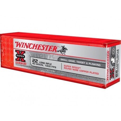 Cartouches 22LR Winchester Super Speed High Velocity RN