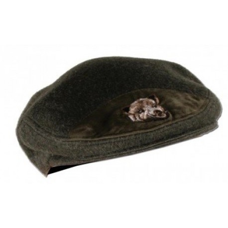 Casquette de chasse loden brodée Sanglier Somlys 990