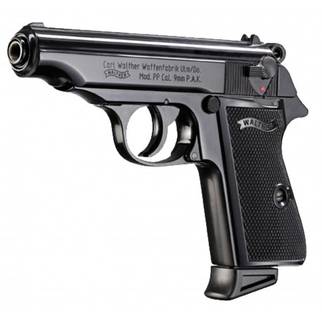 Pistolet d'alarme Walter PP noir - Armes à blanc et à gaz