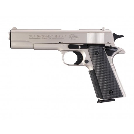 Pistolet d'alarme, a blanc ou a gaz pour femme, Bruni Mod 92 Nickelé