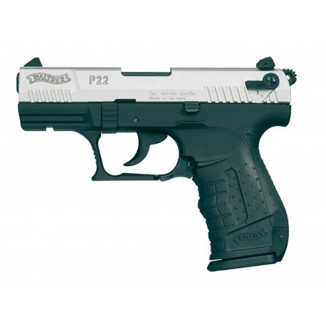 Pistolet d'alarme Walter P22 bicolore