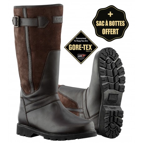 Bottes de chasse grand froid Aigle Inverss GTX + Sac à bottes Rubberbag