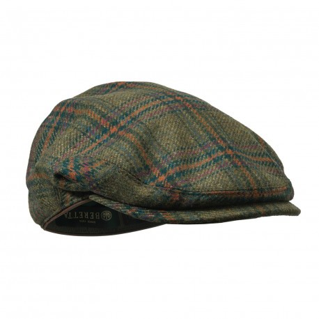 Casquette de chasse Femme Beretta St James - Tweed Vert & Violet