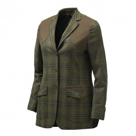 Veste Femme Beretta St James - Tweed Vert & Violet