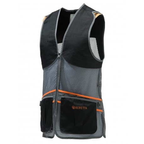 Gilet de tir Beretta Full Mesh - Noir & Gris