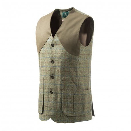 Gilet de chasse Beretta St James - Tweed Vert