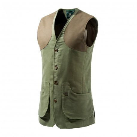 Gilet de chasse Beretta Moleskin Classic - Vert