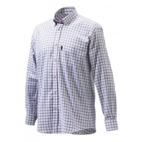 Chemise de chasse Beretta Classic - Blanc & Prune