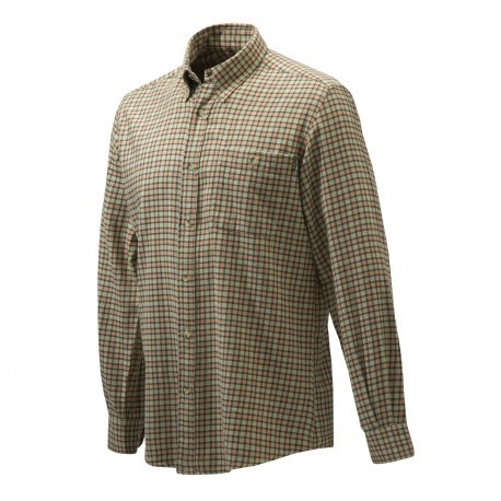 Chemise de chasse Beretta Wood Flannel - Beige & Orange