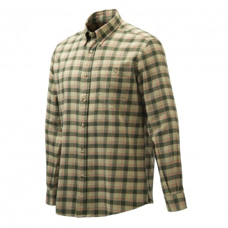 Chemise de chasse Beretta Wood Flannel - Vert & Orange