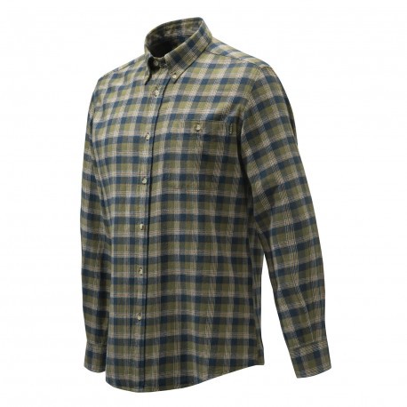 Chemise de chasse Beretta Wood Flannel - Vert & Bleu